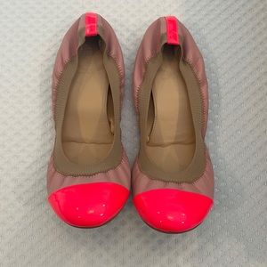 NWB J. Crew Mila Cap Toe Leather Flats Size 9.5